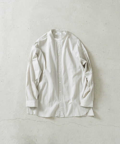 ブラウス シャツ 80ローンホワイトワッフルロングシャツ レディース セール】80ローンホワイトワッフルロングシャツ（シャツ