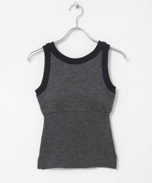 タンクトップ ノースリーブ nakes　Summer Wool ＆ Linen Tank レディース THE GOODLAND MARKET タンクトップ ノースリーブ nakes Summer