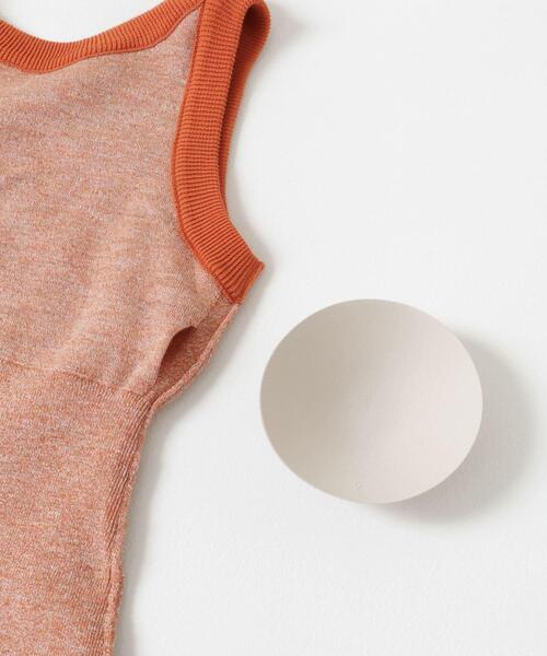 THE GOODLAND MARKET（ザグッドランドマーケット）の「nakes　Summer Wool & Linen Tank（タンクトップ・レディース・ブラック/ベージュ/オレンジ・1）」の8枚目の写真