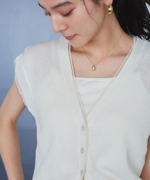 VIS | 【WEB限定】サマーニットレースベスト(ベスト)