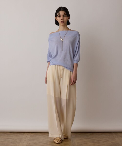 Diagram（ダイアグラム）の「ドレープカットトップ（Tシャツ/カットソー・レディース・ブルー/ブラック/キナリ・36）」の3枚目の写真