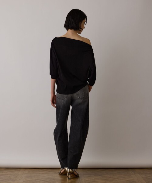 Diagram（ダイアグラム）の「ドレープカットトップ（Tシャツ/カットソー・レディース・ブルー/ブラック/キナリ・36）」の13枚目の写真