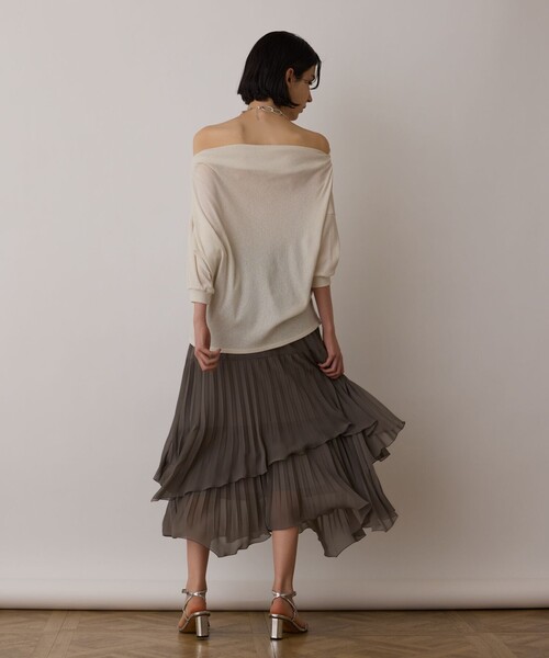 Diagram（ダイアグラム）の「ドレープカットトップ（Tシャツ/カットソー・レディース・ブルー/ブラック/キナリ・36）」の19枚目の写真