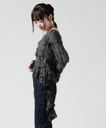 Chick | Irregular Hem Frill tape Tops / イレギュラーヘムフリルテレコトップス(シャツ/ブラウス)