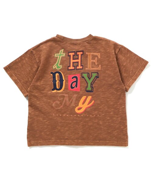 F.O.KIDS（エフオーキッズ）の「【ジュニア対応】VINTAGE加工半袖Tシャツ（Tシャツ/カットソー・キッズ・ブラウン/サックスブルー/グレー・80/90/100/110/120/130/140/150/160）」の14枚目の写真