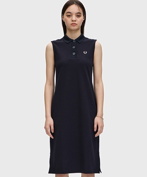 Sleeveless Polo Dress／ノースリーブポロワンピース