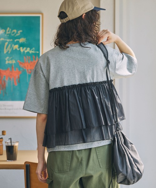tシャツ チェックチュールドッキングノースリT レディース 楽天市場】【今だけ！20時～最大15%OFFクーポン】tシャツ
