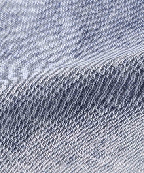 NANO universe（ナノユニバース）の「ヨーロピアンフラックス シアーシャツ（セットアップ可）（シャツ/ブラウス・レディース・ベージュ/ネイビー/ブラウン/オフホワイト・FREE）」の10枚目の写真