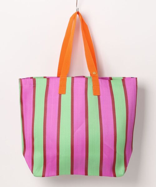 ムラサキスポーツ(ムラサキスポーツ)の「Lila&Fleur/リラアンドフルール トートバッグ Mothers Bag RF108(トートバッグ・レディース・ホワイト×ブラック/オレンジ系その他/イエロー× ブルー/グリーン×ピンク・FREE)」の2枚目の写真