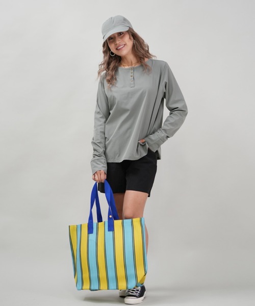 ムラサキスポーツ(ムラサキスポーツ)の「Lila&Fleur/リラアンドフルール トートバッグ Mothers Bag RF108(トートバッグ・レディース・ホワイト×ブラック/オレンジ系その他/イエロー× ブルー/グリーン×ピンク・FREE)」の15枚目の写真