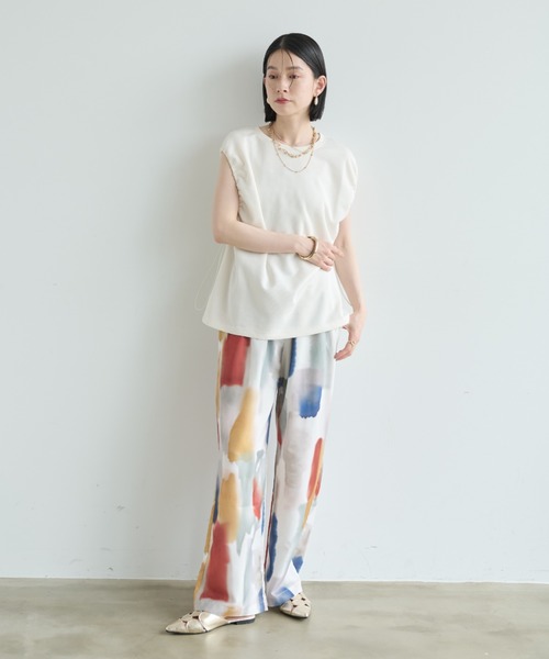 セール】水彩アートイージーパンツ（その他パンツ）｜Shelly island