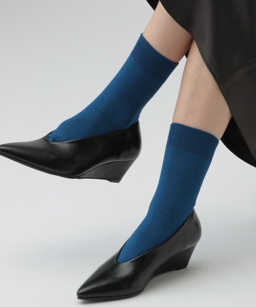 LEPSIM(レプシィム)の「シルケットプレーンソックス 323930(ソックス/靴下・レディース・ライトグリーン/オレンジ/オフホワイト/ライトグレー/オレンジ系その他/グリーン/ブルー・ONE SIZE)」の19枚目の写真