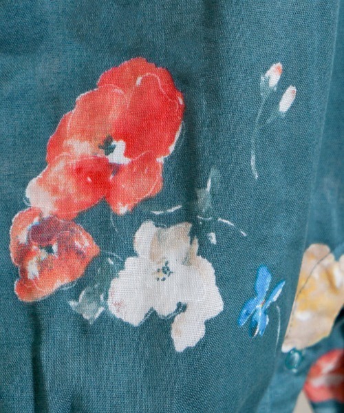 NAOMI ITO（ナオミイトウ）の「【NAOMI ITO(ナオミイトウ)】 フリルスリーブオール 70cm・80cm（ロンパース・キッズ・ターコイズブルー・70cm/80ｃｍ）」の4枚目の写真