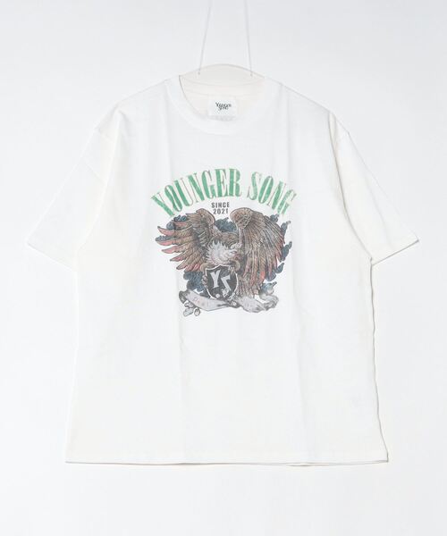 younger song（ヤンガーソング）の「pigment vintage graphic pack tee（Tシャツ/カットソー・メンズ・ブラック系その他3/ブラック系その他2/ブラック系その他/ホワイト系その他2/ホワイト系その他3/ホワイト系その他・X-LARGE/LARGE/MEDIUM）」の2枚目の写真