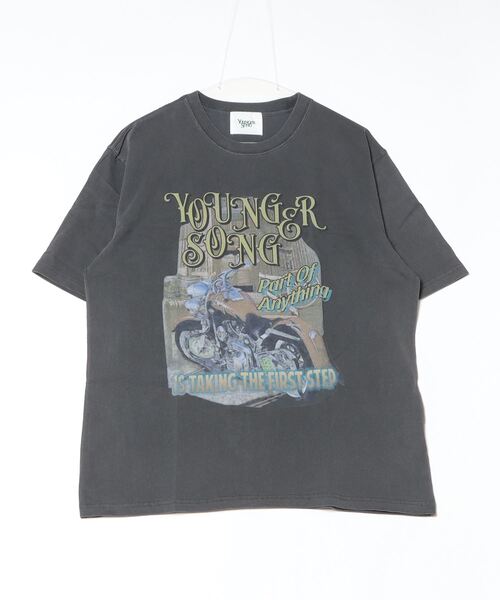 younger song（ヤンガーソング）の「pigment vintage graphic pack tee（Tシャツ/カットソー・メンズ・ブラック系その他3/ブラック系その他2/ブラック系その他/ホワイト系その他2/ホワイト系その他3/ホワイト系その他・X-LARGE/LARGE/MEDIUM）」の5枚目の写真