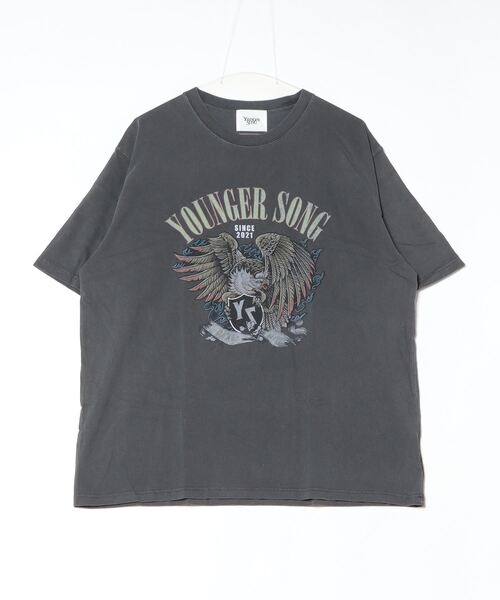younger song（ヤンガーソング）の「pigment vintage graphic pack tee（Tシャツ/カットソー・メンズ・ブラック系その他3/ブラック系その他2/ブラック系その他/ホワイト系その他2/ホワイト系その他3/ホワイト系その他・X-LARGE/LARGE/MEDIUM）」の6枚目の写真