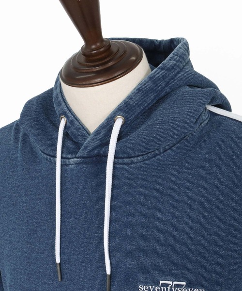 mpa3769-denim jersey P-O parka ニットデニムパーカー（パーカー