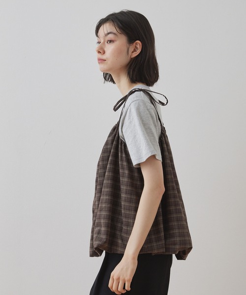 Unblend】バルーンシルエット リボン キャミソール MONO-MART