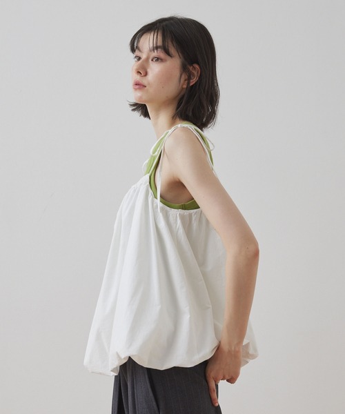 poppy バルーンリボンキャミ レッド Balloon ribbon cami (red) – POPPY