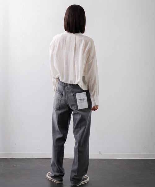 ヘルシーデニム　Nuts　ストレートデニムパンツ　ハイウエスト　2024SS ヘルシーデニム Nuts ストレートデニムパンツ ハイウエスト