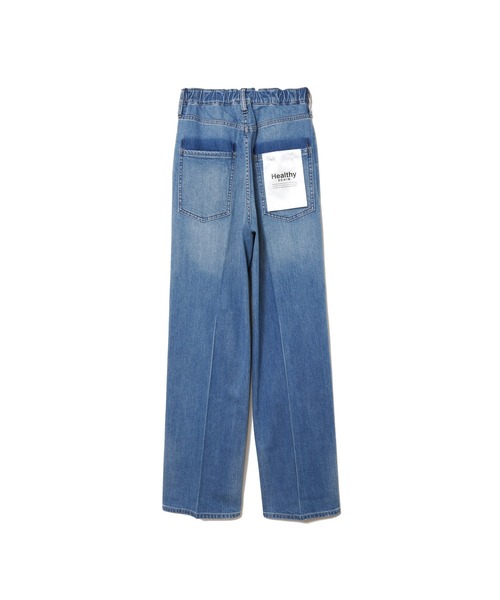 ウエストゴム ヘルシーデニム Healthy DENIMU Nuts Healthy DENIM】 Nuts（ナッツ）ワイドデニム（デニムパンツ