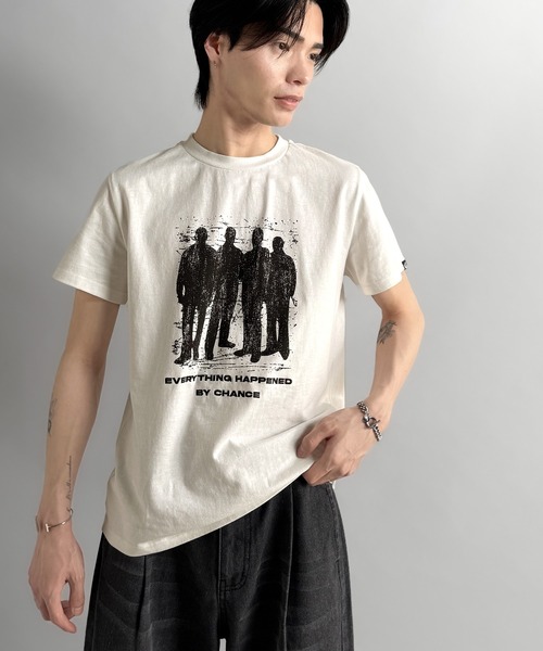 Classical Origin(クラシカルオリジン)の「《Haruto×クラシカルオリジンコラボ》綿100%メッセージ刺繍入りグラフィックTシャツ(半袖)/Embroidered Message Graphic T-Shirt(Tシャツ/カットソー・メンズ・ブラック/オフホワイト/チャコールグレー・SMALL/MEDIUM/LARGE)」の11枚目の写真