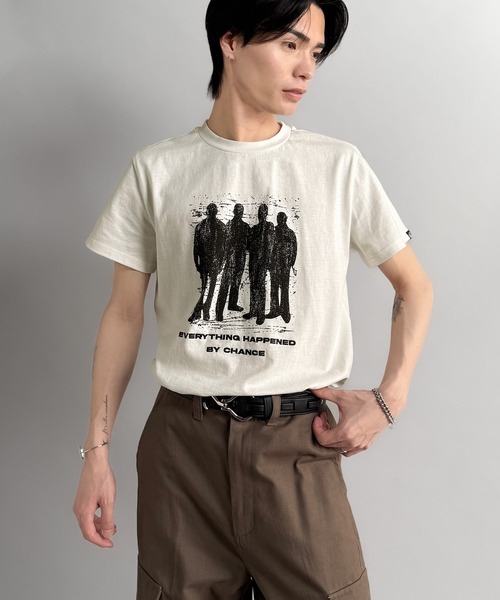 Classical Origin(クラシカルオリジン)の「《Haruto×クラシカルオリジンコラボ》綿100%メッセージ刺繍入りグラフィックTシャツ(半袖)/Embroidered Message Graphic T-Shirt(Tシャツ/カットソー・メンズ・ブラック/オフホワイト/チャコールグレー・SMALL/MEDIUM/LARGE)」の12枚目の写真