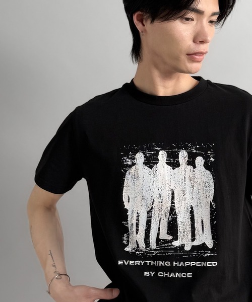 Classical Origin(クラシカルオリジン)の「《Haruto×クラシカルオリジンコラボ》綿100%メッセージ刺繍入りグラフィックTシャツ(半袖)/Embroidered Message Graphic T-Shirt(Tシャツ/カットソー・メンズ・ブラック/オフホワイト/チャコールグレー・SMALL/MEDIUM/LARGE)」の19枚目の写真