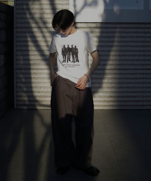 Classical Origin(クラシカルオリジン)の「《Haruto×クラシカルオリジンコラボ》綿100%メッセージ刺繍入りグラフィックTシャツ(半袖)/Embroidered Message Graphic T-Shirt(Tシャツ/カットソー・メンズ・ブラック/オフホワイト/チャコールグレー・SMALL/MEDIUM/LARGE)」の17枚目の写真