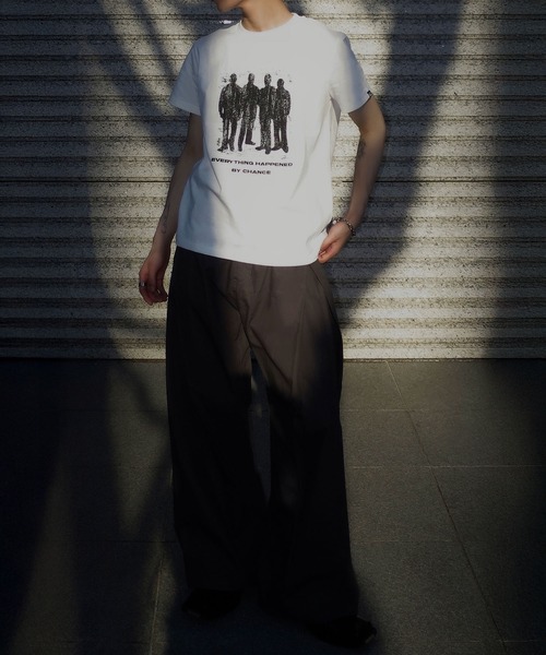 Classical Origin(クラシカルオリジン)の「《Haruto×クラシカルオリジンコラボ》綿100%メッセージ刺繍入りグラフィックTシャツ(半袖)/Embroidered Message Graphic T-Shirt(Tシャツ/カットソー・メンズ・ブラック/オフホワイト/チャコールグレー・SMALL/MEDIUM/LARGE)」の18枚目の写真