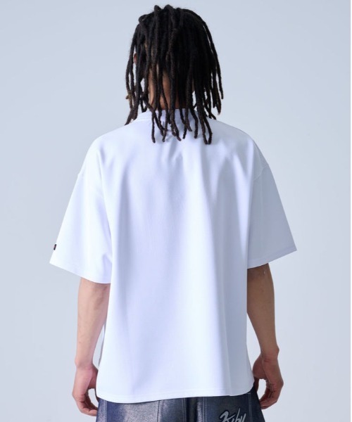 FUBU（ フブ）の「FUBU-Mesh Letter Logo T-shirts（Tシャツ/カットソー・メンズ・オレンジ/ブラック/ホワイト・M/L）」の8枚目の写真