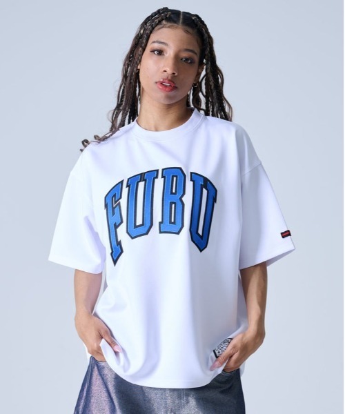 FUBU（ フブ）の「FUBU-Mesh Letter Logo T-shirts（Tシャツ/カットソー・メンズ・オレンジ/ブラック/ホワイト・M/L）」の10枚目の写真