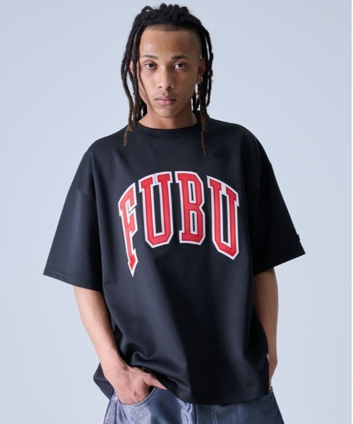 FUBU（ フブ）の「FUBU-Mesh Letter Logo T-shirts（Tシャツ/カットソー・メンズ・オレンジ/ブラック/ホワイト・M/L）」の13枚目の写真