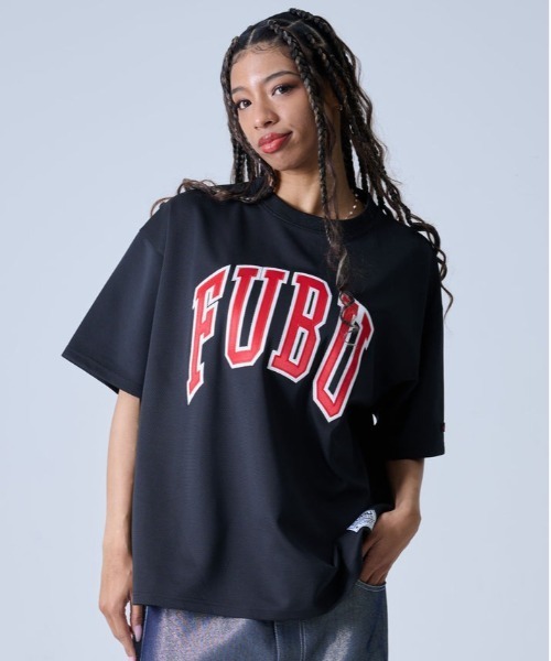 FUBU（ フブ）の「FUBU-Mesh Letter Logo T-shirts（Tシャツ/カットソー・メンズ・オレンジ/ブラック/ホワイト・M/L）」の16枚目の写真