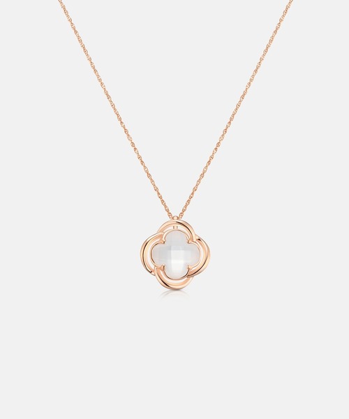 METROCITY(メトロシティ)の「【メトロシティ】ラローサスターリングシルバーローズネックレス(ネックレス・レディース・ホワイト・ONE SIZE)」の1枚目の写真