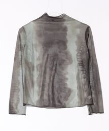 Uenui（ウニュイ）の「【 cunii 】 透け感 モード アート柄 ニュアンス シアー シースルー トップス シースルートップス 長袖 シアートップス 長袖（Tシャツ/カットソー）」