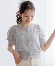 flower | ピュアリボンカーディガン(カーディガン/ボレロ)