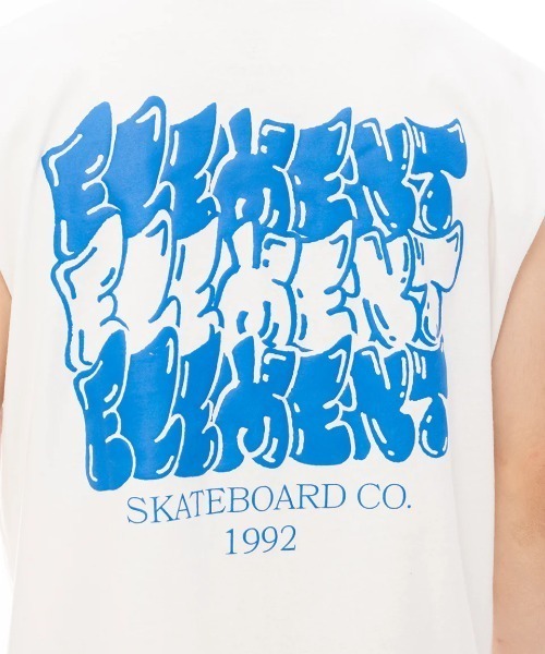 ELEMENT(エレメント)の「ELEMENT メンズ TAG 3 NO SLEEVE タンクトップ 【2025年夏モデル】/エレメントバックプリントノースリーブマッスルタンク(タンクトップ・メンズ・ホワイト/ブラック系その他・MEDIUM/X-LARGE/LARGE)」の10枚目の写真