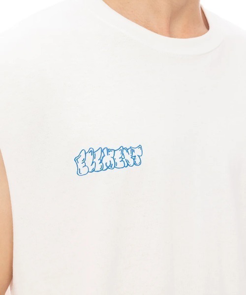 ELEMENT(エレメント)の「ELEMENT メンズ TAG 3 NO SLEEVE タンクトップ 【2025年夏モデル】/エレメントバックプリントノースリーブマッスルタンク(タンクトップ・メンズ・ホワイト/ブラック系その他・MEDIUM/X-LARGE/LARGE)」の12枚目の写真