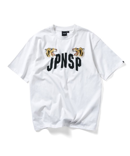 TAION（タイオン）の「【TAION(タイオン)】〈ユニセックス〉ジャパンスペシャル タイガー 刺繍 Tシャツ（Tシャツ/カットソー・メンズ・グレイッシュベージュ/オフホワイト/ブラック系その他7・S/M/L/XL）」の2枚目の写真