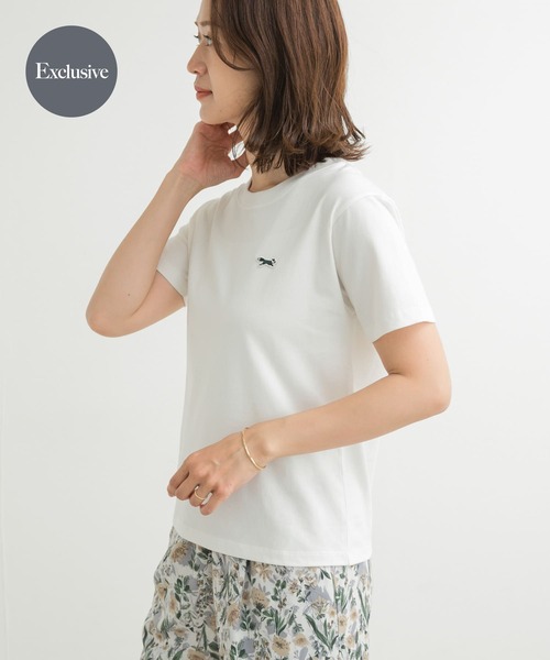 PENNEYS（ぺニーズ）の「『別注』PENNEYS×DOORS　THE FOX SHORT-SLEEVE T-SHIRTS（Tシャツ/カットソー・レディース・ホワイト/レッド/ホワイト系その他/ブルー・MEDIUM）」の2枚目の写真