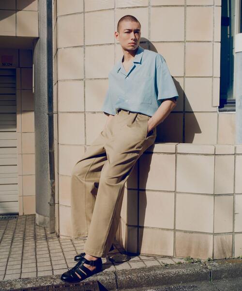 セール】GGG Open Collar Short-Sleeve Shirts（シャツ/ブラウス