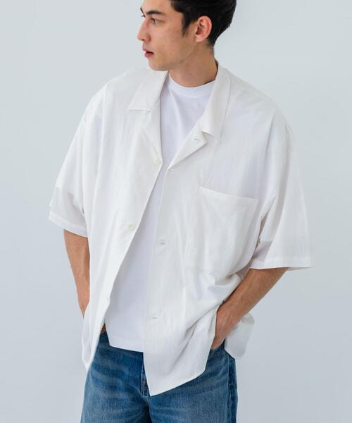 URBAN RESEARCH（アーバンリサーチ）の「GGG　Open Collar Short-Sleeve Shirts（シャツ/ブラウス・メンズ・ライトブルー/ホワイト・LARGE/MEDIUM）」の6枚目の写真