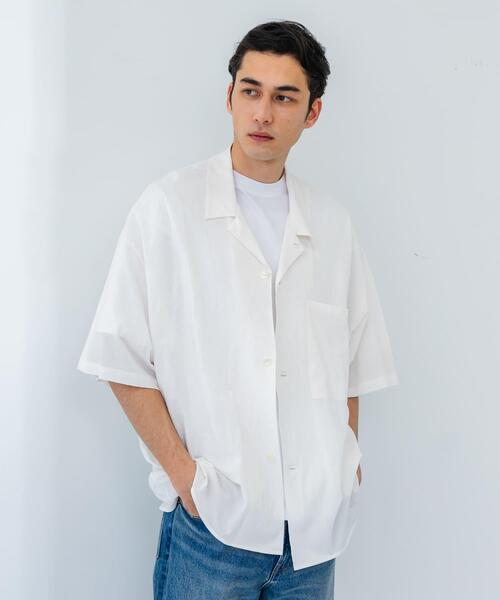 URBAN RESEARCH（アーバンリサーチ）の「GGG　Open Collar Short-Sleeve Shirts（シャツ/ブラウス・メンズ・ライトブルー/ホワイト・LARGE/MEDIUM）」の8枚目の写真