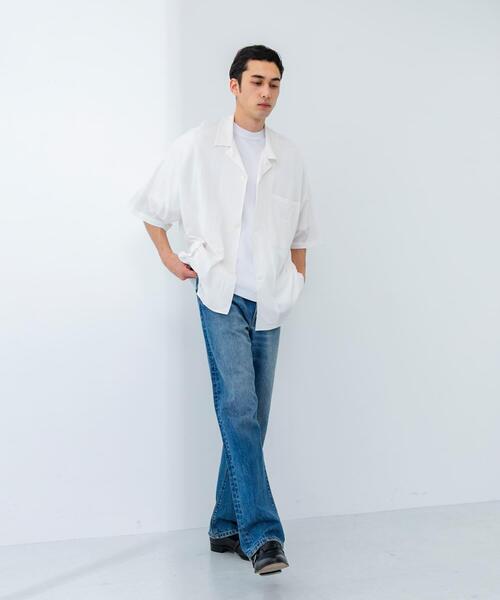 URBAN RESEARCH（アーバンリサーチ）の「GGG　Open Collar Short-Sleeve Shirts（シャツ/ブラウス・メンズ・ライトブルー/ホワイト・LARGE/MEDIUM）」の9枚目の写真