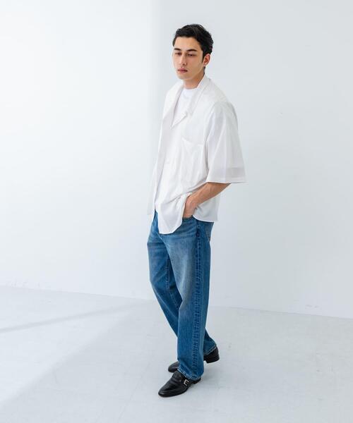URBAN RESEARCH（アーバンリサーチ）の「GGG　Open Collar Short-Sleeve Shirts（シャツ/ブラウス・メンズ・ライトブルー/ホワイト・LARGE/MEDIUM）」の11枚目の写真
