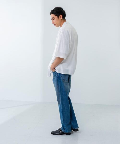 URBAN RESEARCH（アーバンリサーチ）の「GGG　Open Collar Short-Sleeve Shirts（シャツ/ブラウス・メンズ・ライトブルー/ホワイト・LARGE/MEDIUM）」の12枚目の写真