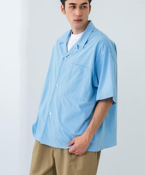 URBAN RESEARCH（アーバンリサーチ）の「GGG　Open Collar Short-Sleeve Shirts（シャツ/ブラウス・メンズ・ライトブルー/ホワイト・LARGE/MEDIUM）」の17枚目の写真