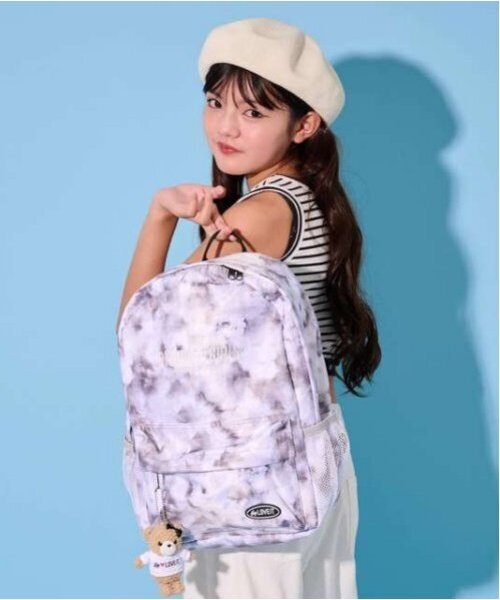 by LOVEiT(バイラビット)の「タイダイプリントデイパック(バックパック/リュック・キッズ・ラベンダー/グレー・F)」の1枚目の写真