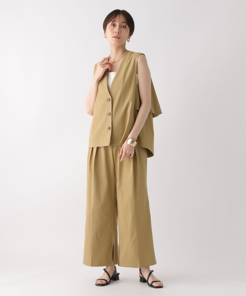 Elura（エルーラ）の「快適ストレッチワイドパンツ〈低身長サイズあり〉/328378（その他パンツ・レディース・ブラック/ブラウン系その他2/ダークブラウン・MEDIUM/LARGE/FREE(S)）」の22枚目の写真